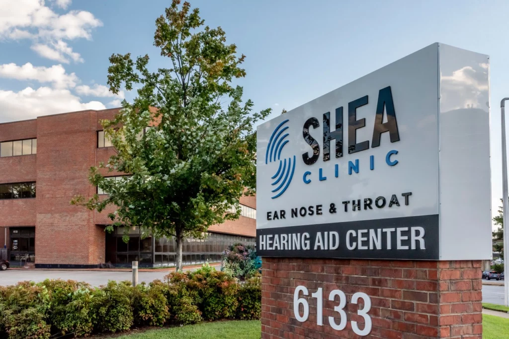 Shea Hearing Aid Center Exterior Sign at 6133 Poplar Pike, Memphis